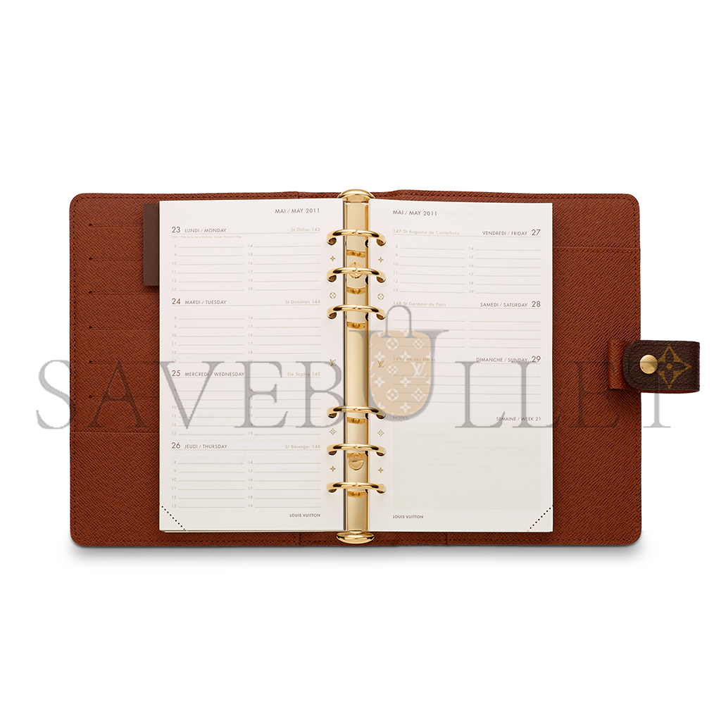 LOUIS VUITTON MEDIUM RING AGENDA COVER R20105 (18.5*14*3cm)